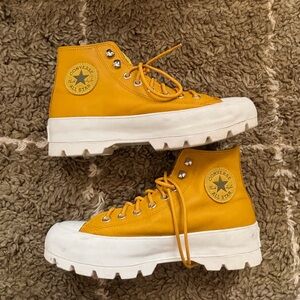 yellow gore-tex converse